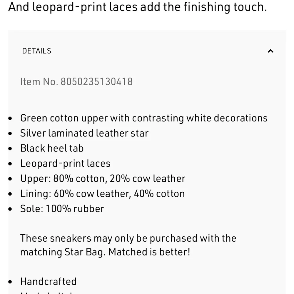 Golden Goose Limited Ed Super-Star sneakers green cotton w/contrasting white 39 - Picture 3 of 16